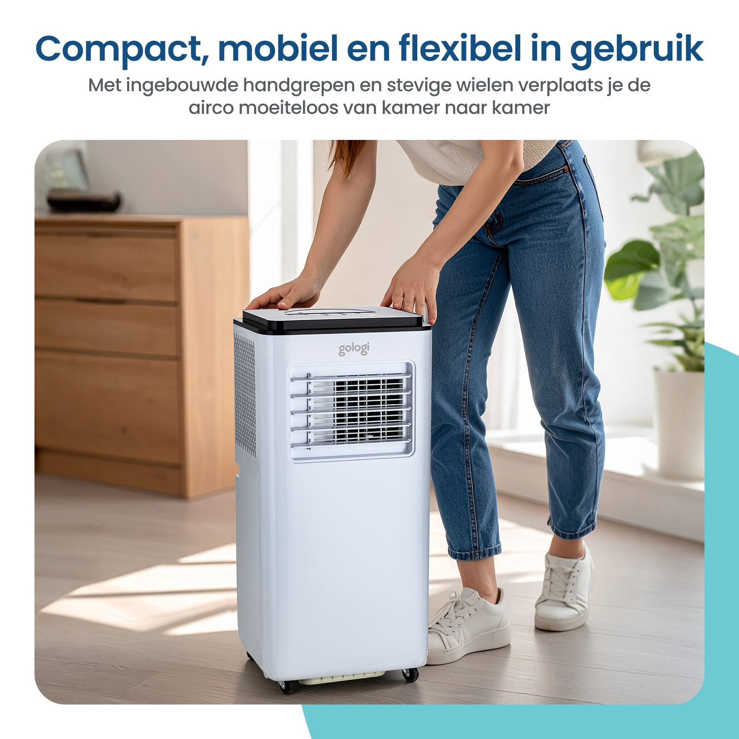 3-in-1 mobile air conditioner - 9,000 BTU/h