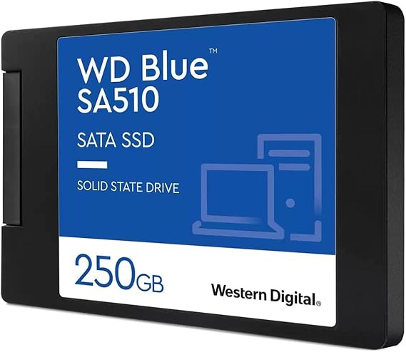 SSD WD Blue SA510 de 250 GB, 2,5" SATA III | 560 MB/s | WDS250G3B0A