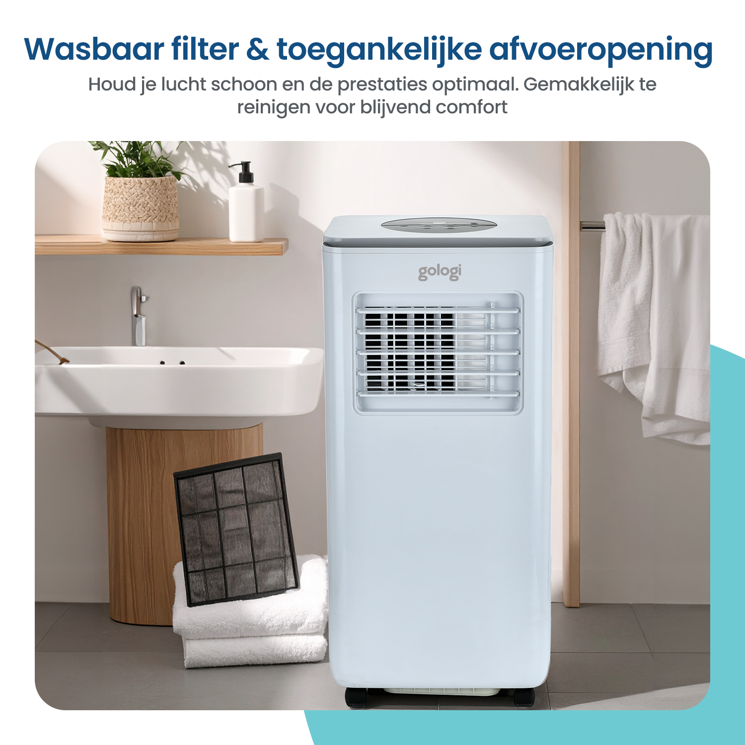 3-in-1 mobile air conditioner - 9,000 BTU/h