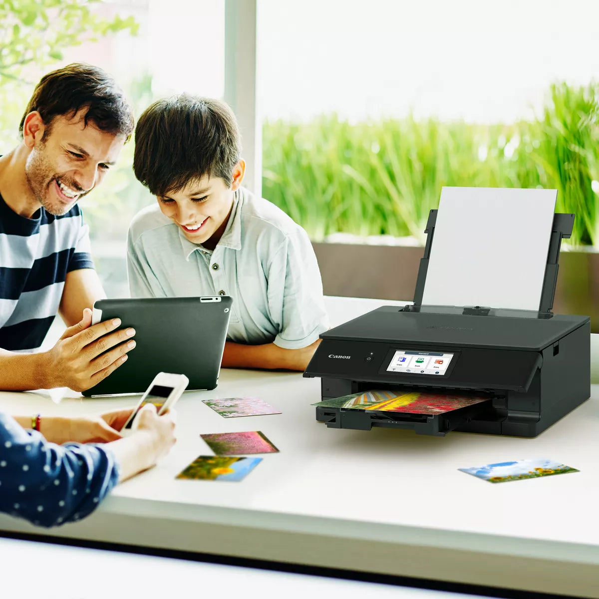 Canon PIXMA TS8750 Wireless Color Inkjet All-in-One Photo Printer, Black