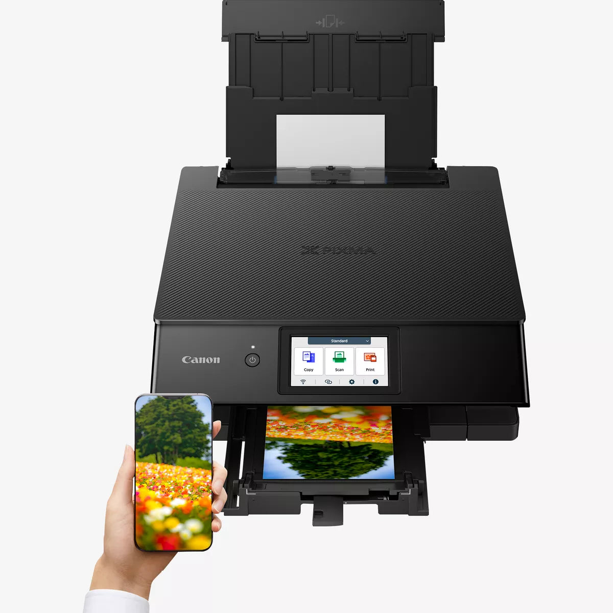 Canon PIXMA TS8750 Wireless Color Inkjet All-in-One Photo Printer, Black