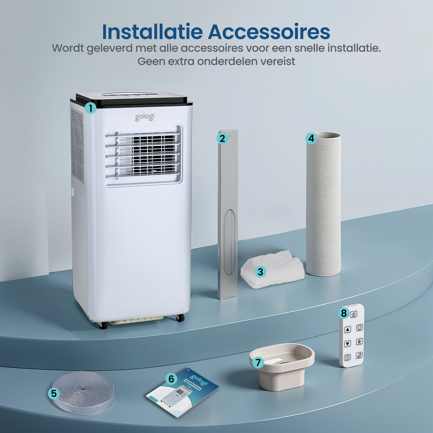3-in-1 mobile air conditioner - 9,000 BTU/h