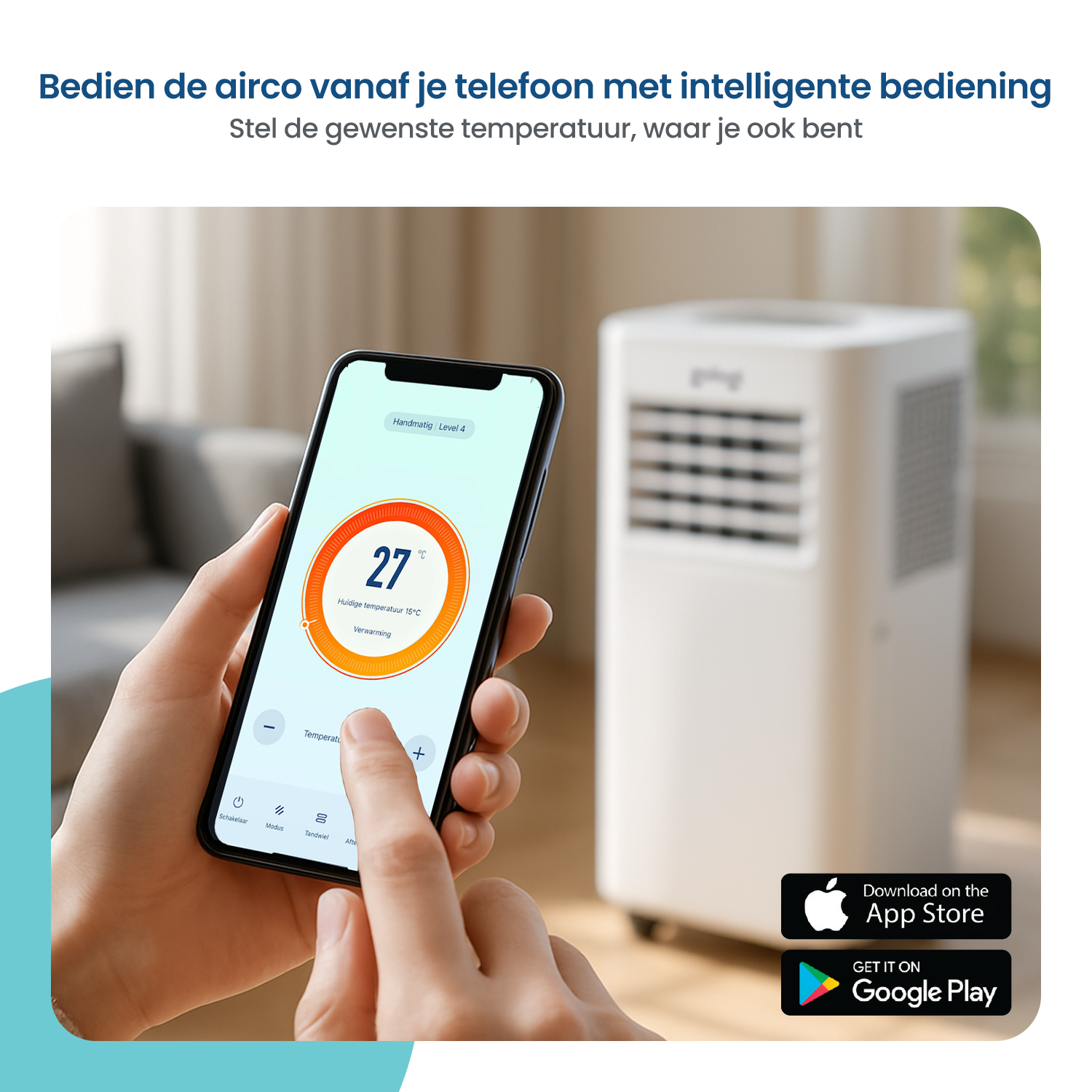 3-in-1 mobile air conditioner - 9,000 BTU/h