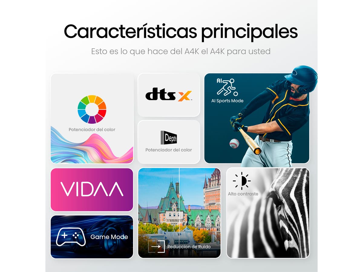 Hisense Smart TV Serie A4K LED 32 o 40 Pulgadas