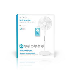 NEDIS WIFI SMART FAN CON PIE 40CM BLANCO