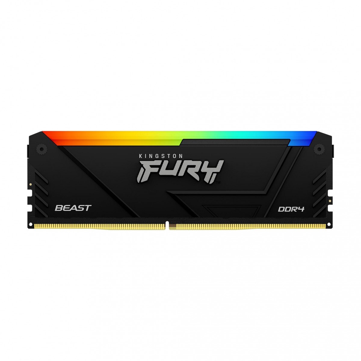 Kingston FURY Beast RGB 32GB (2x16GB) DDR4 3200MT/s CL16 – Iluminação RGB
