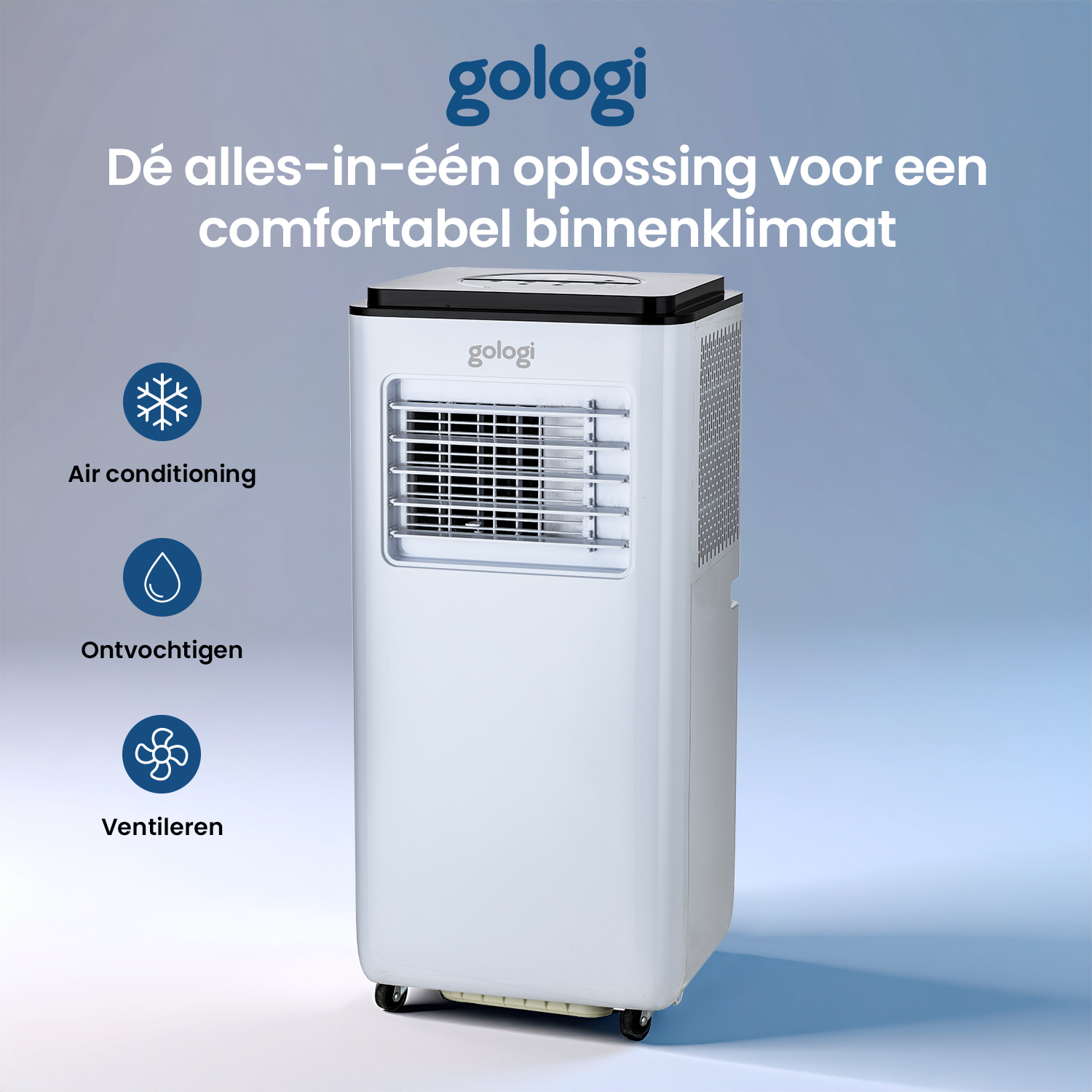 3-in-1 mobile air conditioner - 9,000 BTU/h