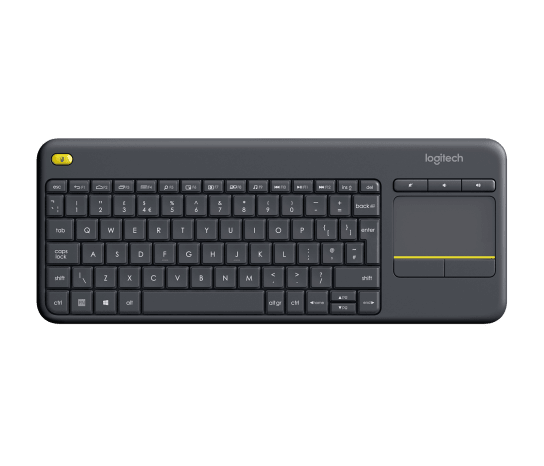 K400 Plus Wireless Touch Keyboard - Relaxed wireless control of your PC connected TV