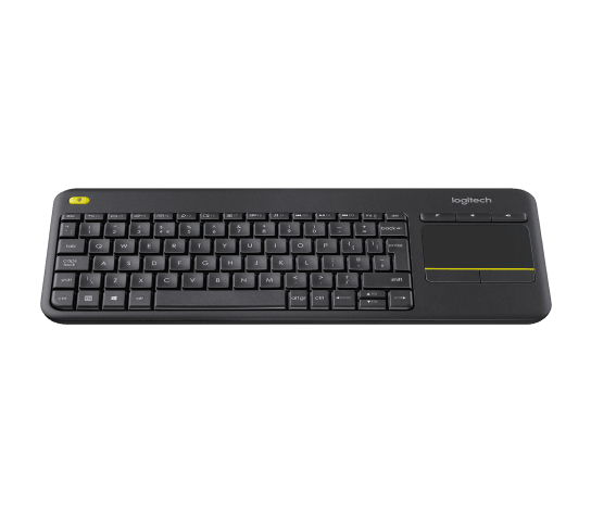 K400 Plus Wireless Touch Keyboard - Relaxed wireless control of your PC connected TV