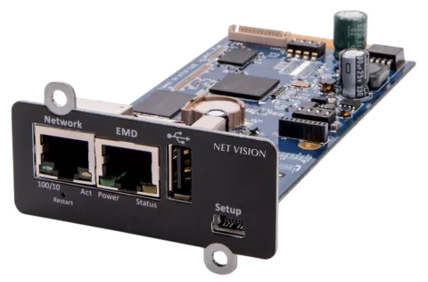 NET VISION CARD WEB/SNMP INTERFACE FOR UPS/STS AND BACNET FOR 3/3 UPS