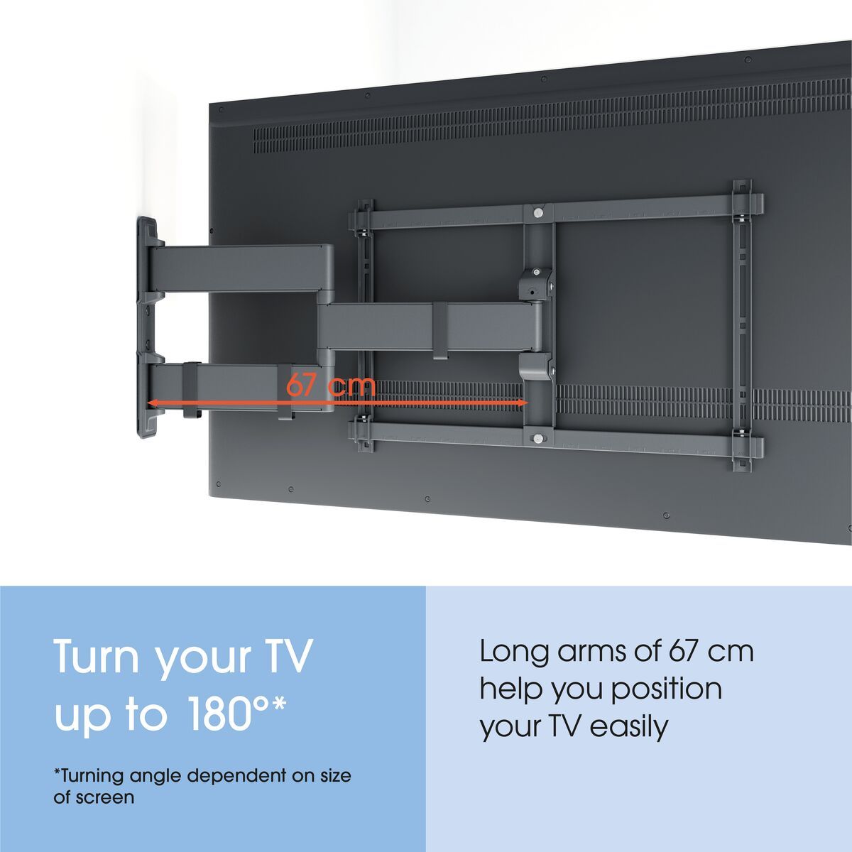 ONE Full-Motion TV Wall Mount 55-100 inches