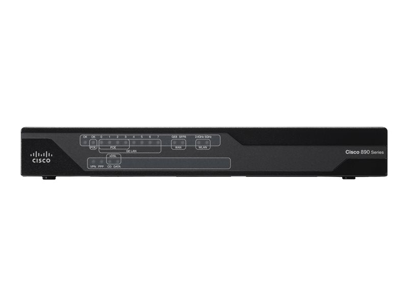 Cisco 897VA - Router - DSL modem - 8 port switch - GigE - WAN ports: 3 (C897VA-K9)