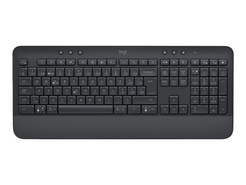 Logitech Signature MK650 for Business - Conjunto de teclado e rato - sem fios - 2.4 GHz, Bluetooth LE - AZERTY - Francês - grafite
