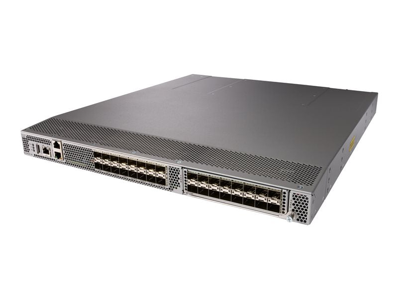 Cisco MDS 9132T - Switch - Administrado - 8 x 32Gb Fibre Channel SFP+ - montaje en riel (DS-C9132T-8PMISK9)