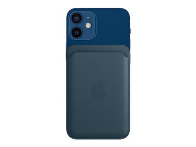 iPhone Leather Wallet with MagSafe - Baltic Blue