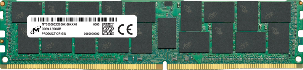 Micron - DDR4 - módulo - 64 GB - LRDIMM de 288 pines - 3200 MHz / PC4-25600 - CL22 - 1,2 V - Carga reducida - ECC