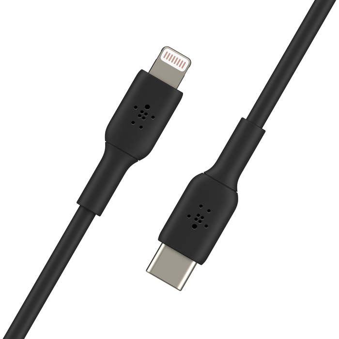 Belkin BOOST CHARGE - Lightning Cable - USB-C Male to Lightning Male - 1 m - Black - USB Power Delivery (18W) - for Apple iPad/iPhone/iPod (Lightning)