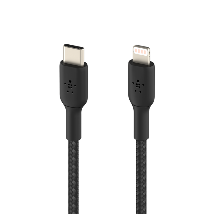 Belkin BOOST CHARGE - Cabo Lightning - USB-C macho para Lightning macho - 1 m - preto - Fornecimento de energia USB (18W) - para Apple iPad/iPhone/iPod (Lightning)
