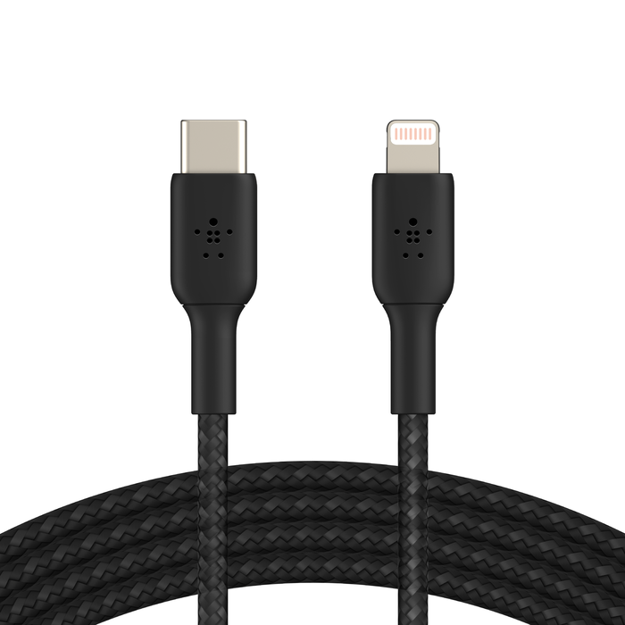 Belkin BOOST CHARGE - Cabo Lightning - USB-C macho para Lightning macho - 1 m - preto - Fornecimento de energia USB (18W) - para Apple iPad/iPhone/iPod (Lightning)