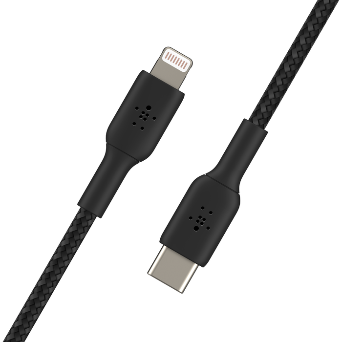 Belkin BOOST CHARGE - Cabo Lightning - USB-C macho para Lightning macho - 1 m - preto - Fornecimento de energia USB (18W) - para Apple iPad/iPhone/iPod (Lightning)