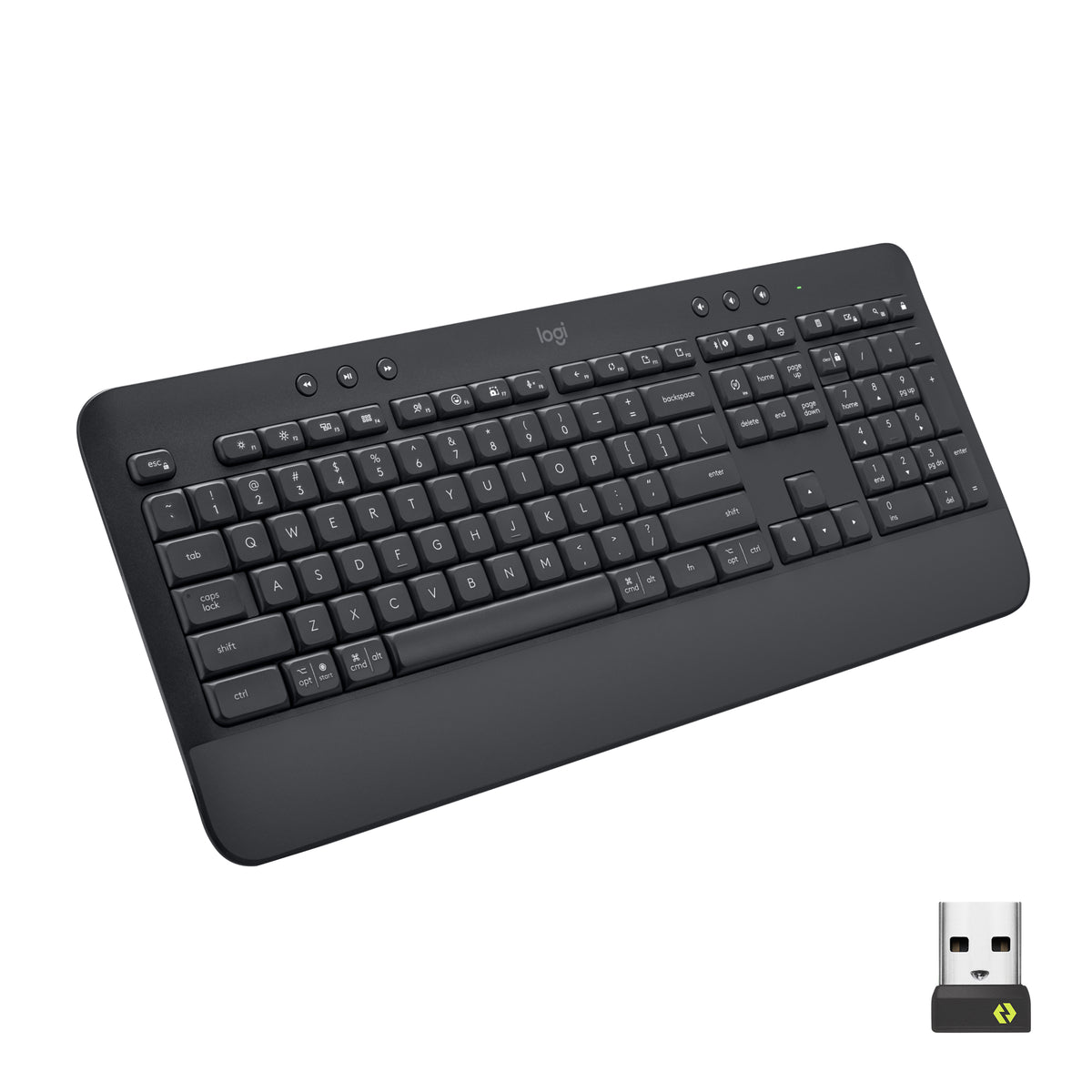 Logitech Signature K650 - Teclado - sem fios - Bluetooth 5.1 - QWERTZ - Sueco - grafite