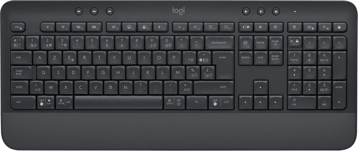 Logitech Signature K650 - Keyboard - Wireless - Bluetooth 5.1 - AZERTY - Dutch - Graphite