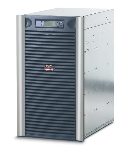 APC Symmetra LX 12kVA Scalable to 16kVA N+1 - Arranjo de potência (montável em bastidor) - AC 220/230/240/380/400/415 V - 12000 VA - Ethernet 10/100 - conectores de saída: 19 - 19U - preto, prata - para P/N: AR3103SP, AR3106SP, SMX2000LVUS, SMX3000HV