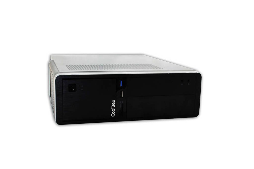 Caixa CoolBox Slim T300 Black USB 3.0 mATX c/fonte 300W 80P Bronze SFX