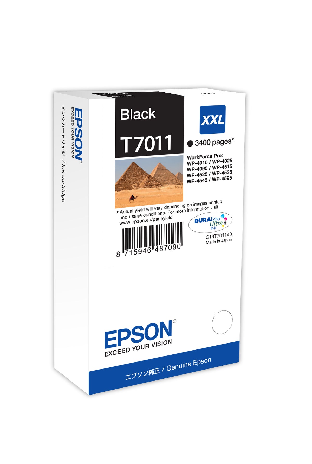 CARTUCHO DE TINTA EPSON NEGRO XXL WP-4000/4500 CAP EXTRA