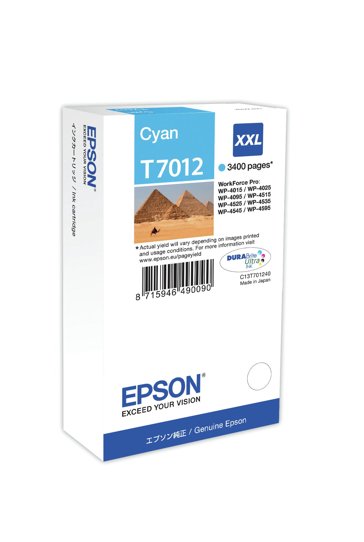 EPSON BLUE XXL INK WP-4000/4500 CAP EXTRA