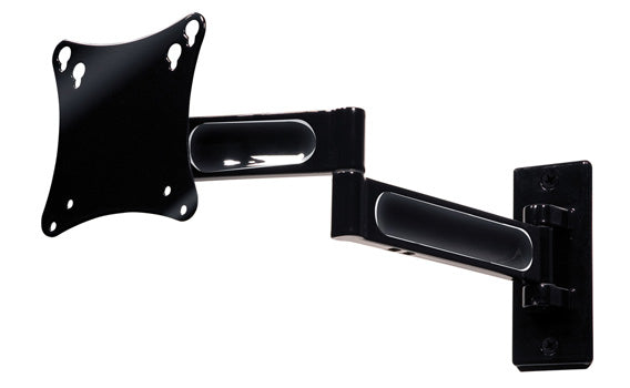 Peerless Universal Full-Motion Plus Wall Mount PA730 - Mounting Kit (swing arm, mounting adapter) - swings & swivels - for LCD TV - steel, anodized aluminum - high-gloss black - screen size: 10"-29" - wall mountable - for Cas
