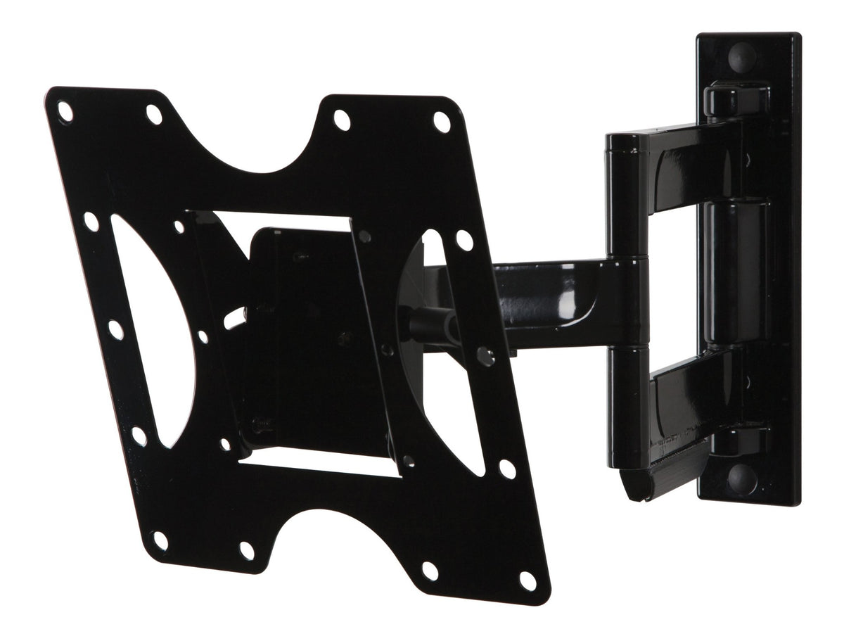 Peerless PARAMOUNT Articulating Wall Mount PA740 - Kit de montaje (brazo articulado, placa adaptadora, clip de gancho) - oscilante y giratorio - para panel plano - negro brillante - tamaño de pantalla: 22"-40" - montaje en pared