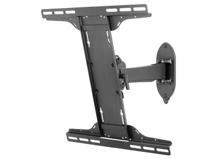 Peerless SmartMount Pivot Wall Mount SP746PU - Kit de montaje (Pivot Wall Mount) - Para panel plano - Epoxi fundido - Negro brillante - Tamaño de pantalla: 22"-50" - Interfaz de montaje: 400 x 400 mm - Montaje en pared