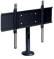 Peerless Universal Desktop Swivel Mount HP450 - Kit de montagem (tubo de apoio, placa adaptadora, placa de fundo de base, base giratória de secretária) - Modelo Giratório - para painel liso - aço endurecido, epóxi fundido - preto - tamanho de tela: 3