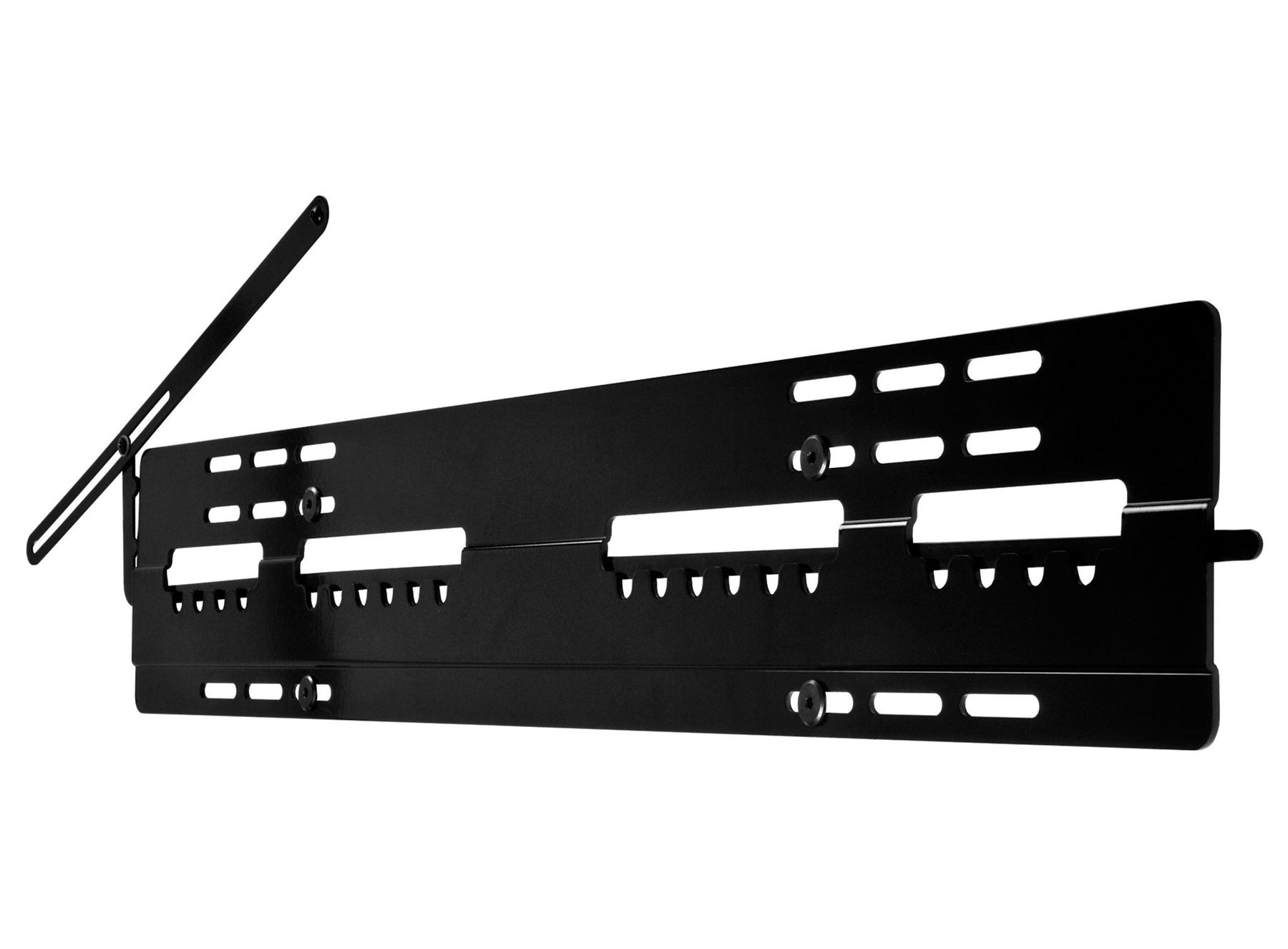 Peerless Universal Ultra Slim Flat Wall Mount SUF651 - Mounting Kit (Wall Plate, Fixed Arm) - For LCD Display - Gloss Black - Screen Size: 37"-75"