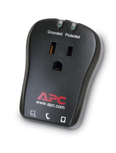 APC SurgeArrest Essential - Protector contra sobretensiones - CA 120 V - conectores de salida: 1 - carbón