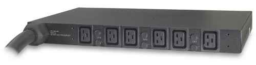 APC Basic Rack PDU - Faixa de distribuição de energia (montável em bastidor) - AC 208 V - 3 fases - entrada: Hubbell CS8365C - conectores de saída: 6 (IEC 60320 C19) - 1U - 2.4 m cabo - para P/N: SMTL1000RMI2UC, SMX1000C, SMX1500RM2UC, SMX1500RM2UCNC