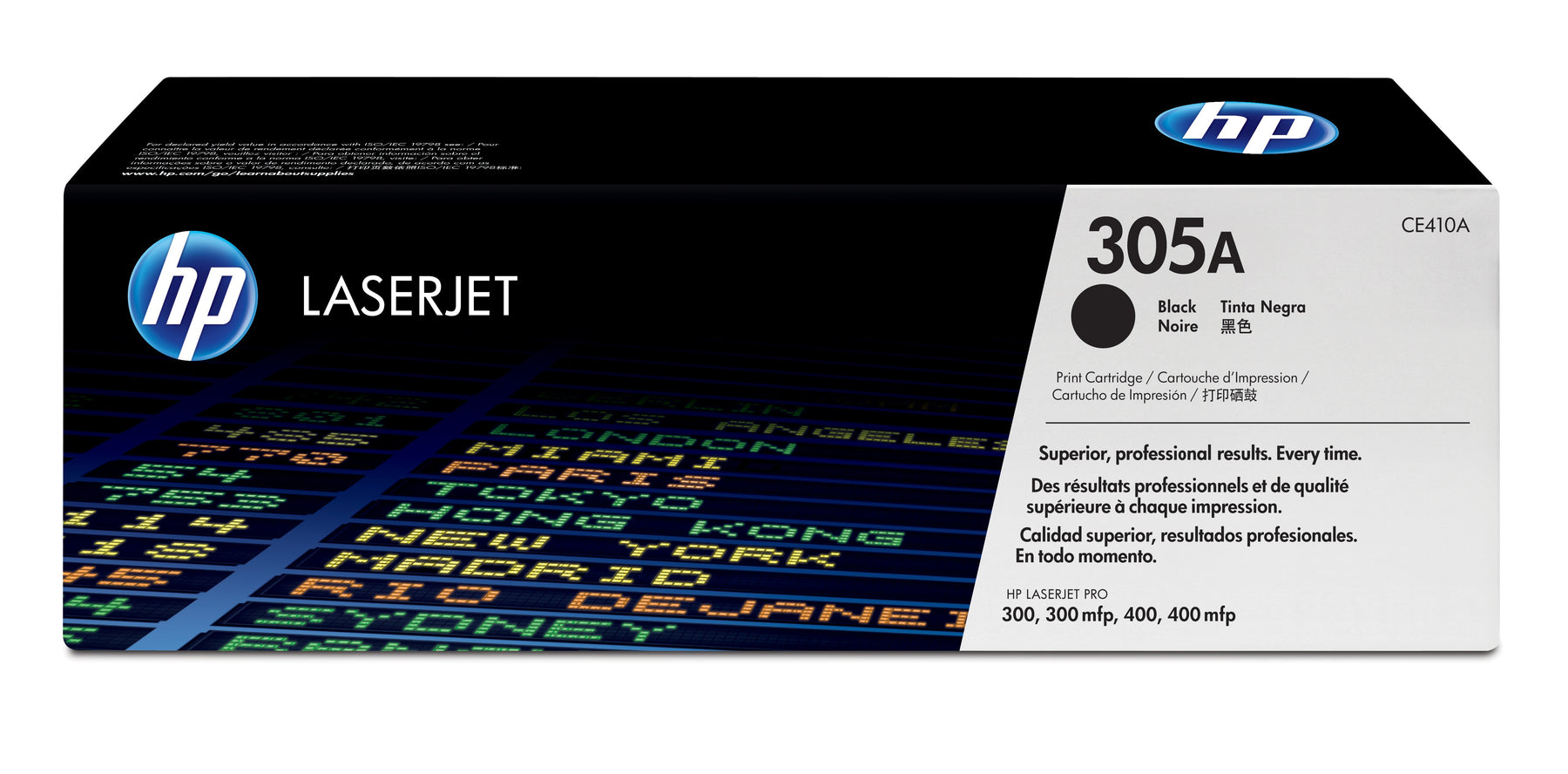 HP 305A - Preto - original - LaserJet - cartucho de toner (CE410A) - para LaserJet Pro 300 color M351a, 300 color MFP M375nw, 400 color M451, 400 color MFP M475