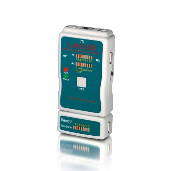 EQUIP CABLE TESTER RJ45 USB RJ11 RJ12 BNC RCA (CABLE TESTER)