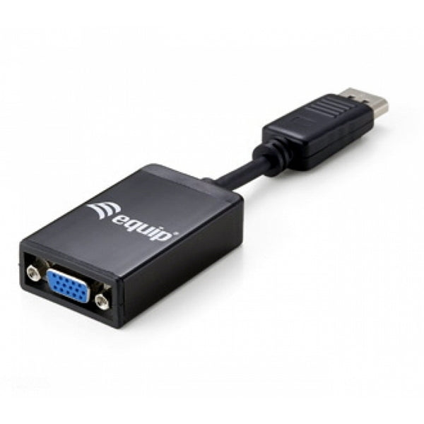 EQUIP ADAPTADOR DISPLAYPORT - VGA M/F PRETO