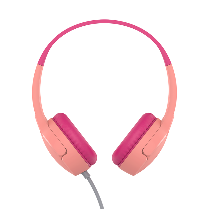 Auriculares supraaurales para niños, rosa