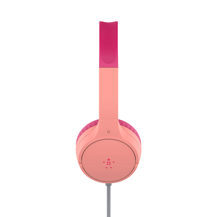 Auriculares supraaurales para niños, rosa