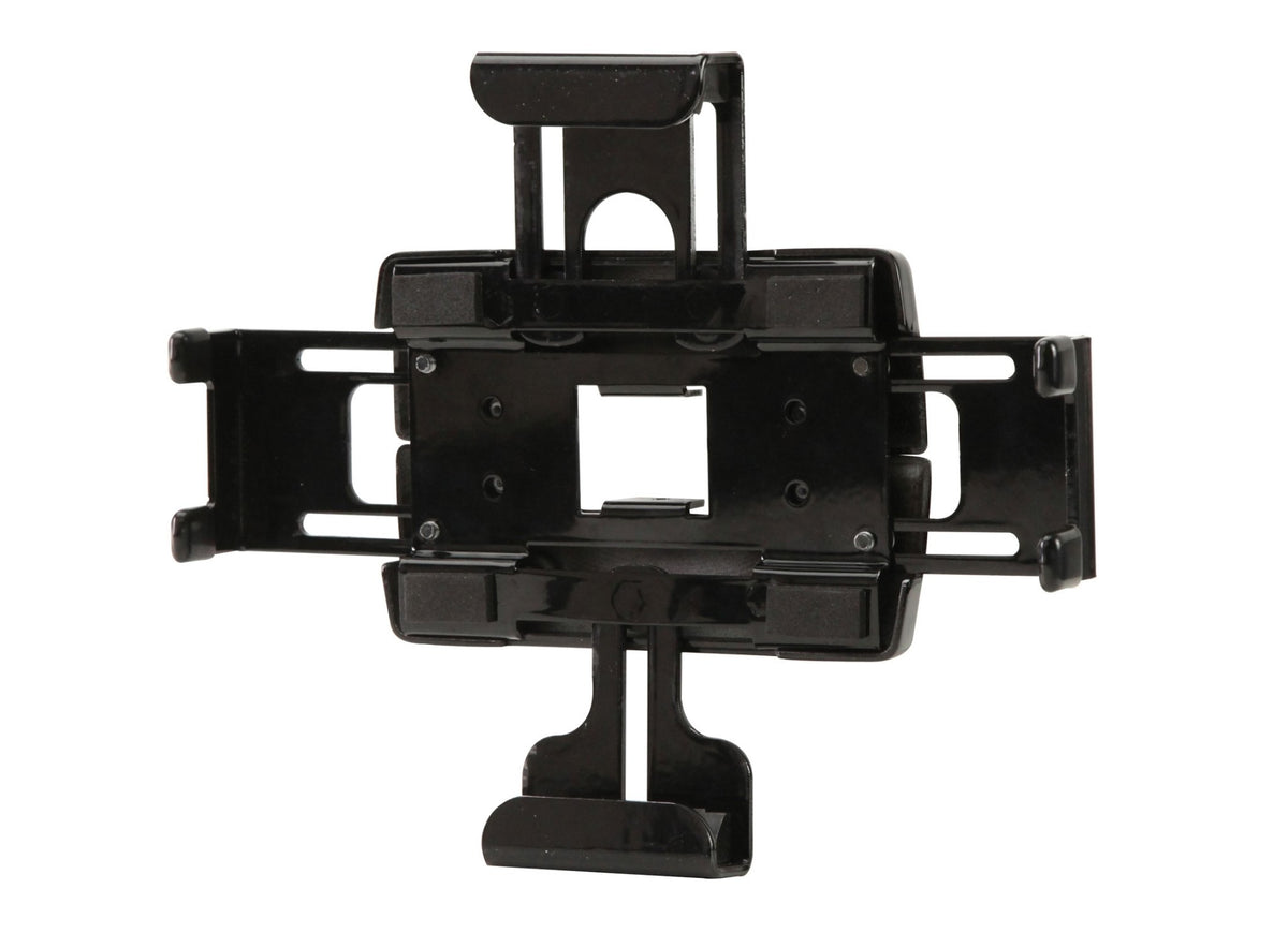 Peerless Universal Tablet Cradle PTM200 - Kit de montaje (montaje en pared) - para tablet - negro - interfaz de montaje: 75 x 75 mm - montaje en pared - para montaje en escritorio serie 100, montaje en pared serie 420A, montaje en pared serie 620AD
