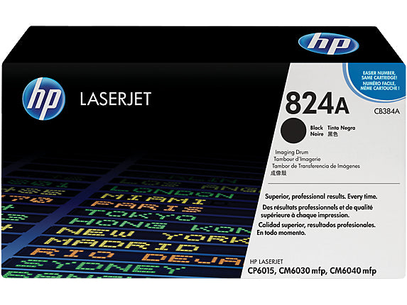 HP 824A - Preto - original - kit de tambor - para Color LaserJet CM6030, CM6040, CP6015