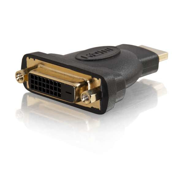 Adaptador en línea C2G Velocity - Adaptador de video - DVI-D hembra a HDMI macho - Negro