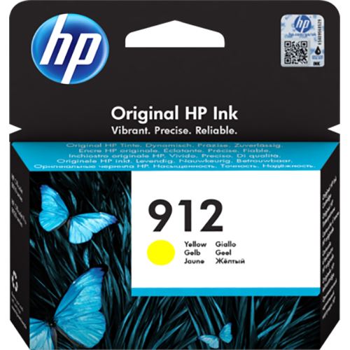 HP 912 - 2,93 ml - amarillo - original - cartucho de tinta - para Officejet 80XX, Officejet Pro 80XX