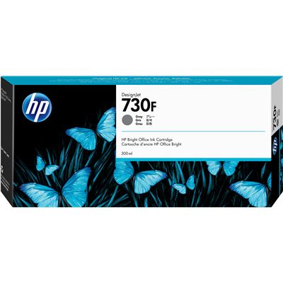 HP 730F - 300 ml - alta capacidade - cinza - original - DesignJet - tinteiro - para DesignJet T1700, T1700 PostScript, T1700dr, T1700dr PostScript