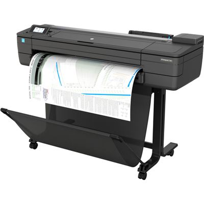 HP DesignJet T730 - 36" impressora de grande formato - a cores - jacto de tinta - Rolo (91,4 cm x 45,7 m) - 2400 x 1200 ppp - até 0.42 min/ página (mono)/ até 0.42 min/ página (cor) - Gigabit LAN, Wi-Fi(n), USB 2.0 host - cortador