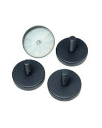Peerless ACC 310 - Mounting Component (Feet) - for Flat Panel Cart - Plastic, Steel - Black (Pack of 4)