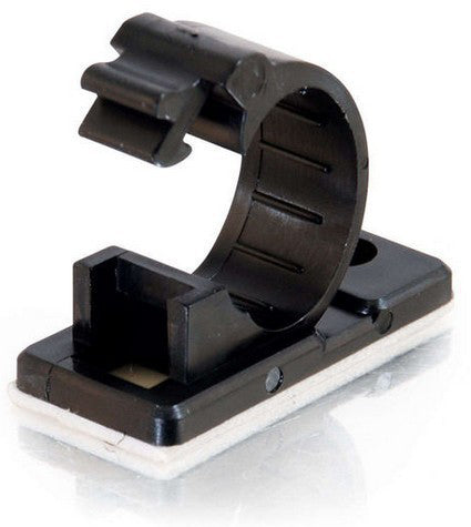C2G - Clips para cables - Negro (paquete de 50)